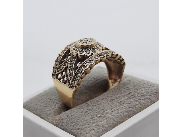 Ring, 14 karaats - afbeelding 4 van  7