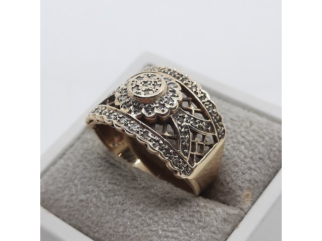 Ring, 14 karaats - afbeelding 5 van  7