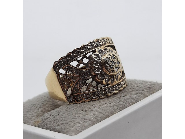 Ring, 14 karaats - afbeelding 6 van  7