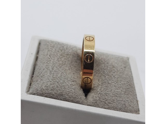 Ring, 18 karaats, cartier, love - afbeelding 5 van  10