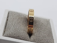 Ring, 18 karaats, cartier, love - afbeelding 5 van  10