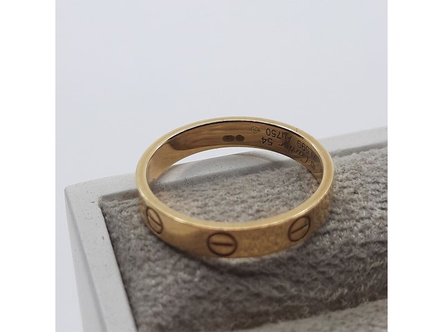Ring, 18 karaats, cartier, love - afbeelding 10 van  10