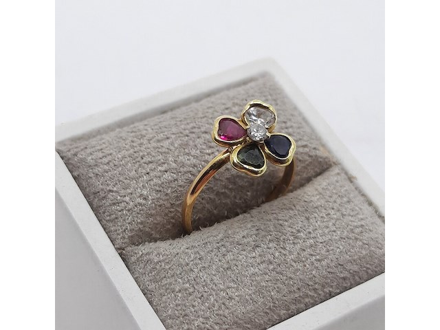 Ring, 18 karaats - afbeelding 3 van  10