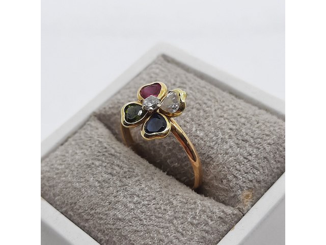 Ring, 18 karaats - afbeelding 8 van  10