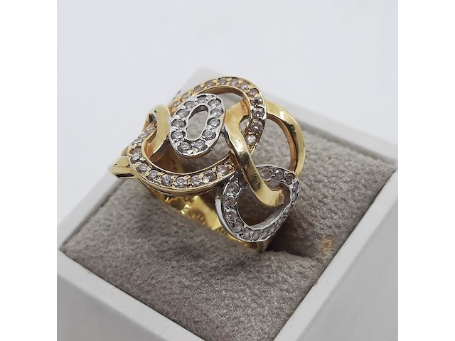 Ring, 18 karaats - afbeelding 3 van  10