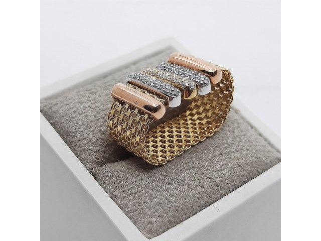 Ring, 18 karaats - afbeelding 2 van  8