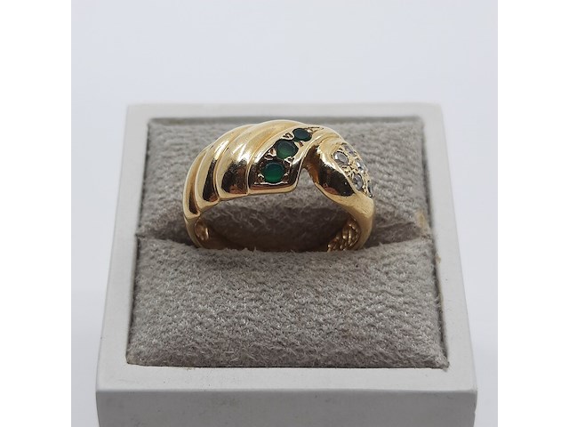 Ring, 18 karaats - afbeelding 1 van  8