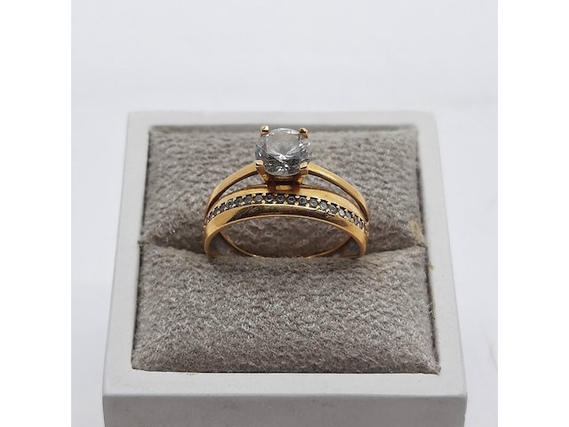 Ring, 20 karaats - afbeelding 1 van  8