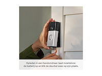 Ring battery video doorbell draadloos 1440p hd-video zilver - afbeelding 2 van  3