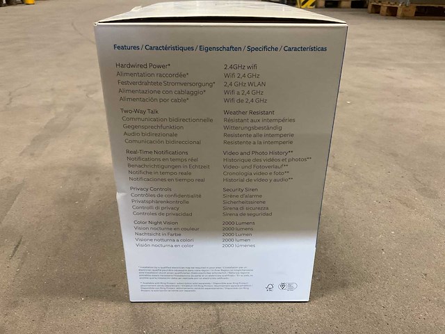 Ring floodlight cam wired plus beveiligingscamera met dubbele schijnwerper - afbeelding 2 van  2