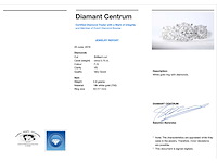 Ring met drie chatons van diamanten 0.75 carat - afbeelding 3 van  5