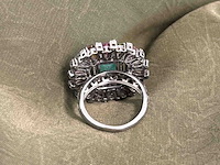 Ring met natuurlijke edelstenen en diamant - afbeelding 3 van  5