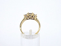 Ring met princess geslepen diamanten 1.00 carat totaal - afbeelding 6 van  9