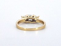 Ring met princess geslepen diamanten 1.00 carat totaal - afbeelding 7 van  9