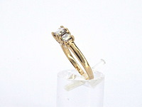 Ring met princess geslepen diamanten 1.00 carat totaal - afbeelding 9 van  9