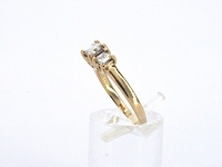 Ring met princess geslepen diamanten van 1.00 carat totaal - afbeelding 9 van  10