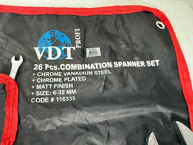 Ring-steeksleutelset 26dlg. - afbeelding 2 van  2