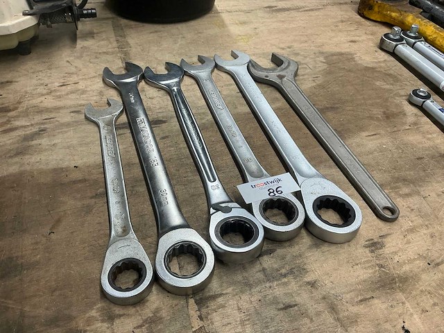 Ringratel-steeksleutel (5x) - afbeelding 1 van  2