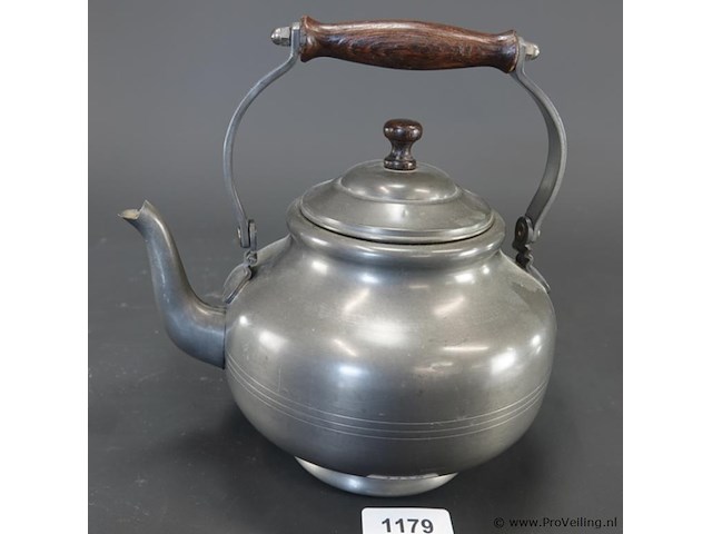 Rio tiel holland tinnen waterkoker of theepot - afbeelding 1 van  5
