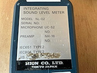 Rion nl-02 integrating sound level meter - afbeelding 3 van  3