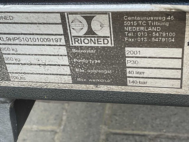 Rioned hd50 de luxe rioolaanhanger rioolreinigingsmachine - afbeelding 11 van  11