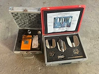 Rioned rioolreinigingsset met 1/2" turbinesnijder ø100–150 mm en elektronische leidingdetector, 2 koffers - afbeelding 1 van  15
