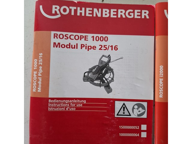 Rioolcamera 100mm rothenberger, roscope i2000 module 25/16, bouwjaar 2016 - afbeelding 2 van  10