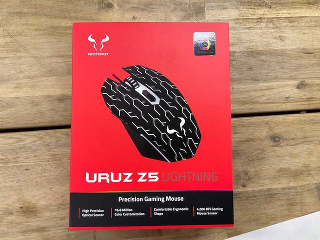 Riotoro uruz z5 lightning gamingmouse - afbeelding 1 van  2