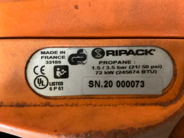 Ripack 2200 gas-krimppistool - afbeelding 3 van  3