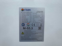 Risen - set van 4 zonnepanelen (totaal vermogen: 1.580 wp) - afbeelding 3 van  3
