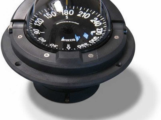 Ritchie helmsman hf-72 flush mount compass black - afbeelding 1 van  6