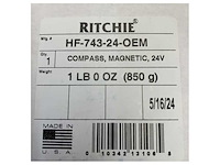 Ritchie helmsman hf-743 24v marine compass - boat navigation - afbeelding 6 van  7