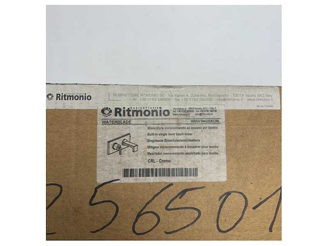 Ritmonio chrome build in single liver water blade tab - h0ba1442dxcrl - afbeelding 5 van  6