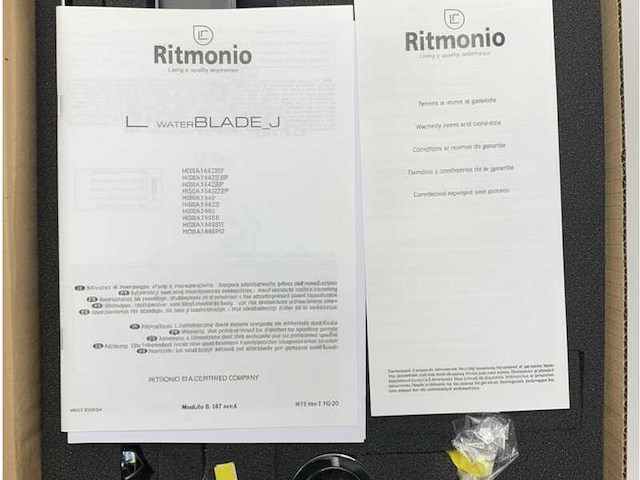 Ritmonio waterblade single lever mixer tab chrome - h0ba1443crl - afbeelding 2 van  4