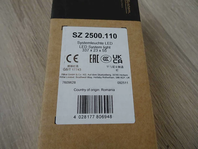Rittal - sz 2500.110 - systeemlicht led - afbeelding 2 van  3