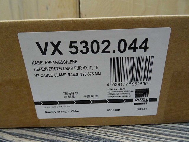 Rittal - vx 5302.044 - kabelopvangrail (10x) - afbeelding 2 van  2