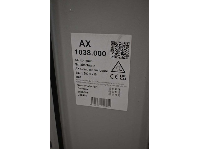 Rittal ax 1038 elektra schakelkast - ongebruikt - afbeelding 1 van  1