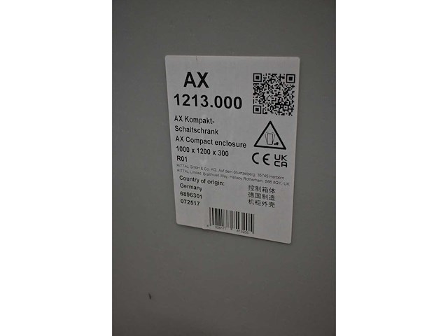 Rittal ax 1213 elektra schakelkast - ongebruikt - afbeelding 3 van  3