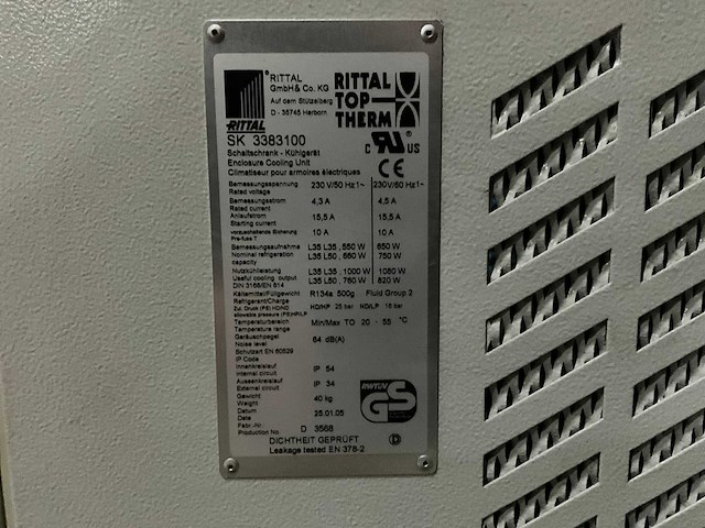 Rittal sk 3383100 behuizing koelunit - afbeelding 6 van  6