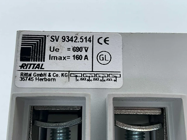 Rittal sv 9342.514 stroomverdeelblok 160a 690v (10x) - afbeelding 4 van  4