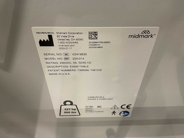 Ritter 204-014 examination table - afbeelding 7 van  8