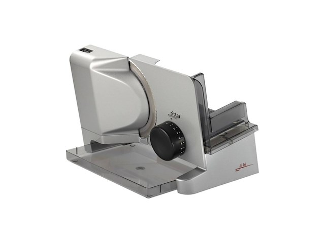 Ritter e 16 elektrische allessnijder & broodsnijmachine van metaal zilver - afbeelding 2 van  3