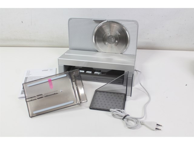 Ritter elektrische allessnijder & broodsnijmachine zilver - afbeelding 3 van  4