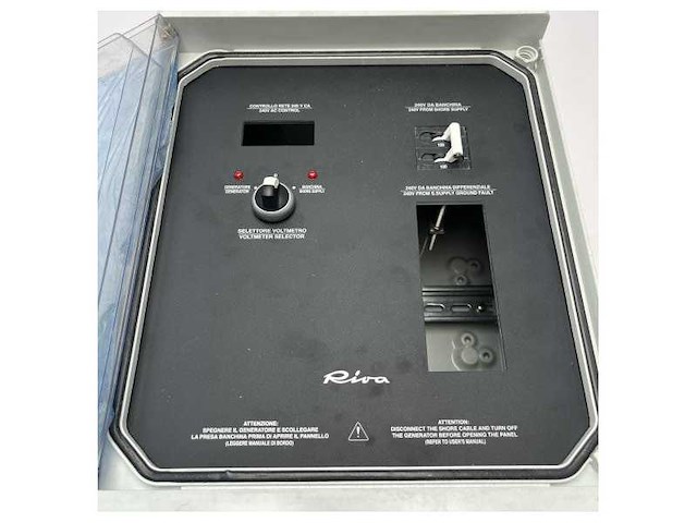 Riva 100a shore power and generator selector panel with switch - 349918 - afbeelding 8 van  9