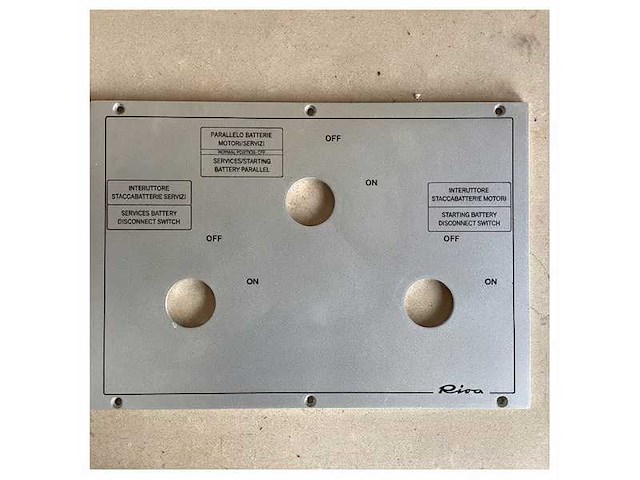 Riva battery switch panel plate silver - afbeelding 2 van  3