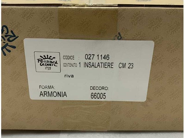 Riva porcelain salad bowl 23cm - elegant and durable marine tableware for boats and yachts - afbeelding 2 van  4