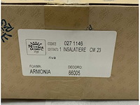 Riva porcelain salad bowl 23cm - elegant and durable marine tableware for boats and yachts - afbeelding 2 van  4