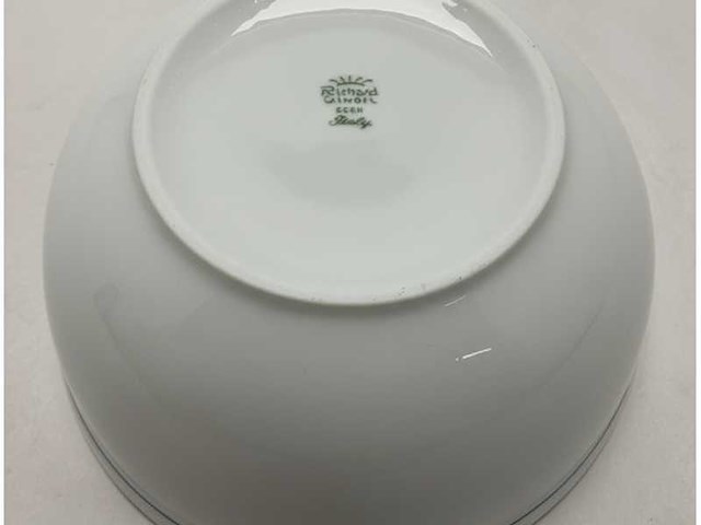 Riva porcelain salad bowl 23cm - elegant and durable marine tableware for boats and yachts - afbeelding 4 van  4