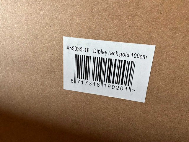 Riverdale - displayrek mika 100cm goud - afbeelding 4 van  4