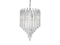 Riverdale - hanglamp sienna helder 43cm - transparant - afbeelding 1 van  3